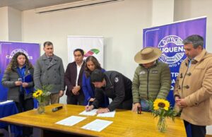 Municipios afectados por futuro trazado eléctrico Itahue–Hualqui firman “convenio por la defensa del medio ambiente”