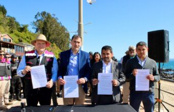 Alcaldes de Tomé, Penco, Florida y Coelemu firman histórico convenio intercomunal de seguridad ciudadana