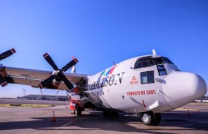 Presentan Hércules C-130 que llega a reforzar la flota para el combate de incendios