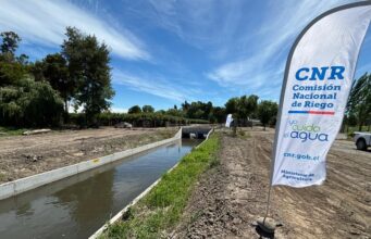 Inauguran mejoramiento del Canal Laja en Santa Fe, una obra clave para fortalecer la eficiencia hídrica en el Biobío