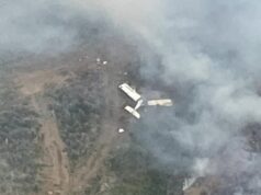 Capotó avioneta que combatía incendio forestal: piloto fue rescatado consciente