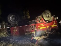 7 voluntarios resultaron lesionados tras volcamiento de carro de Bomberos en Florida