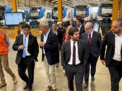 Autoridades visitaron taller de EFE donde se preparan 10 nuevos trenes que reforzarán al Biotren