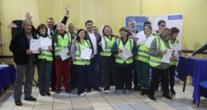 Vecinos de Cerro David Fuentes se certifican como primera respuesta ante emergencias en Talcahuano