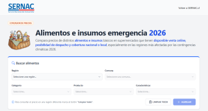 SERNAC habilita cotizador de alimentos e insumos de emergencia