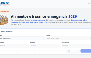 SERNAC habilita cotizador de alimentos e insumos de emergencia