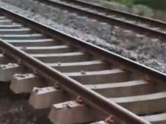 Socavón bajo la línea férrea obliga a suspender servicio ferroviario entre Talcahuano y Laja