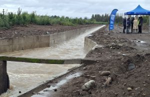 Fortalecen la seguridad hídrica de más de 4.700 hectáreas con obras en el Canal Biobío Norte en Los Ángeles