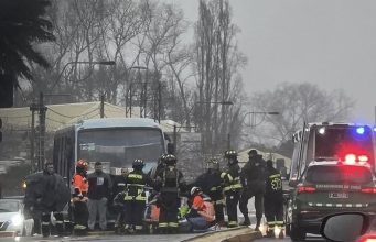 Adulto mayor muere tras ser atropellado por taxibús en Chiguayante durante intenso temporal