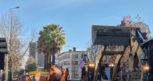 Contratistas de Tapusa protestan en Concepción por pagos pendientes y obras abandonadas