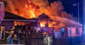 Incendio en Hualqui deja dos fallecidos y destruye cuatro viviendas