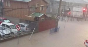 Lluvias y granizos en Lota provocan inundaciones y obligan a suspender clases en nueve establecimientos