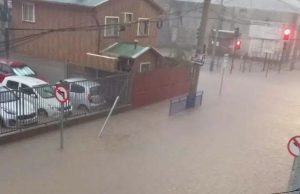 Lluvias y granizos en Lota provocan inundaciones y obligan a suspender clases en nueve establecimientos