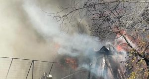 Incendio de gran magnitud movilizó a Bomberos en Concepción