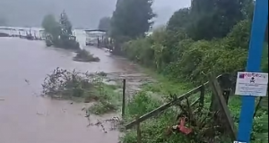 Alerta Roja en Arauco por desborde del río Pichilo en medio de sistema frontal