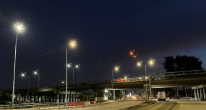 Ponen en servicio nueva iluminación del Corredor Colón en Hualpén