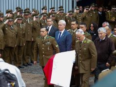 Presidente Kast participa en funeral del sargento Jaime Urrea en Los Ángeles