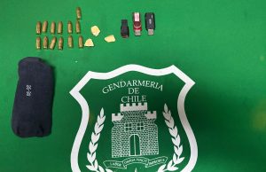 Gendarmería incauta municiones, pendrives y sustancias ilícitas tras intento de lanzamiento al interior del penal Biobío